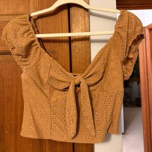 Brown Crop Top, size L